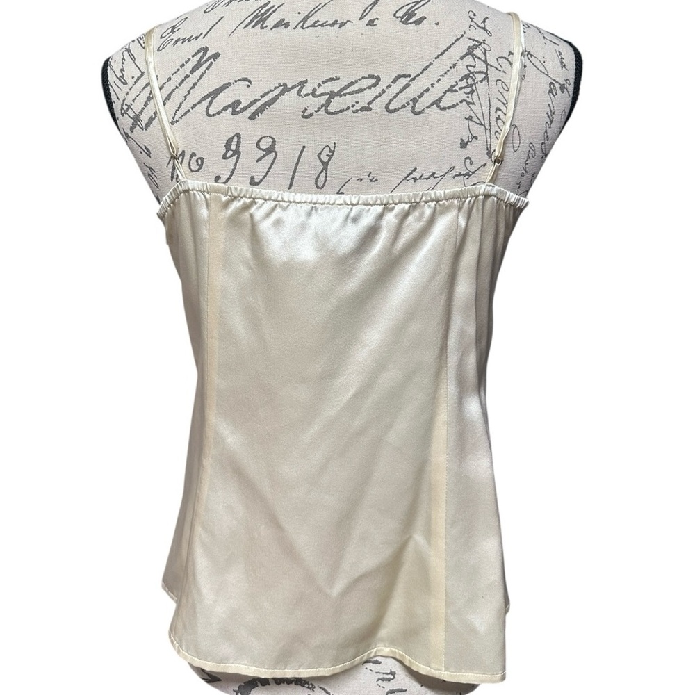 BETH BOWLEY Ivory 100% Silk Camisole Adjustable Straps Women’s Size 4 NWT - Picture 2 of 6